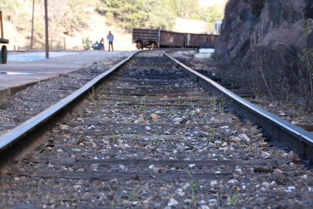 Sitting on the tracks.........waiting