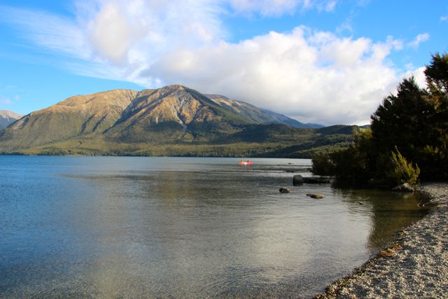 Mt Roberts from the shore of Lake Rotoiri