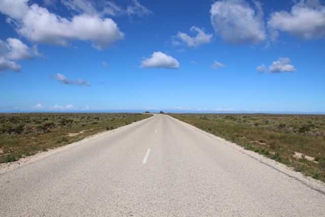 Driving towards the Head of the Bight