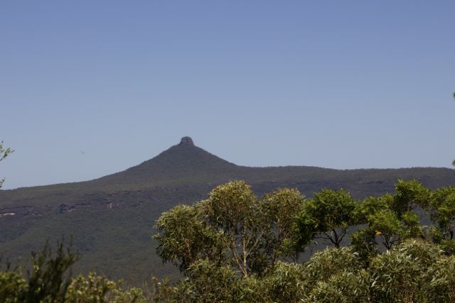 View of Pigeon House Mountain from The Castle Track